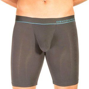 Obviously PrimeMan 9 inch Leg Boxer Brief TITANIUM - A01